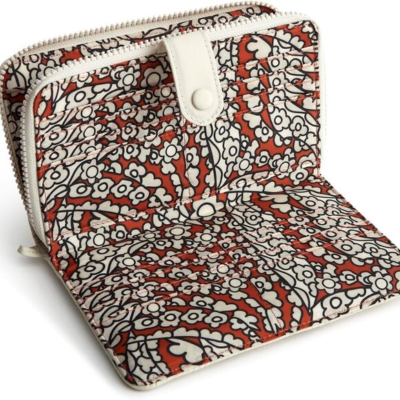 Large Nylon Wallet Womens Pumice Stone Slim Card Holder Water-Repellent - Picture 4 of 4